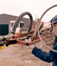 Pesticide residue on agricultural spraying equipment